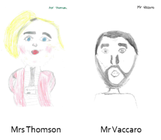 Drawings of the teachers
