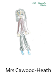 Drawing of Mrs Cawood-Heath